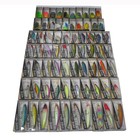 70pcs Mixed Fishing Lures Crankbaits Popper Shad Vib Minnow Bass Frog Crank Bait