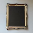 Vtg Picture Frame Ornate Old World French Cottagecore Silver Shell Design 9x12