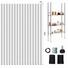 Chrome Wire Shelving Posts Commercial Heavy Duty Poles Wire Shelf Parts With    