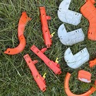 Hot Wheels Super Ultimate Garage Replacement Orange Parts Lot Of 26 Track Pieces