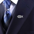 Jesus Fish Enamel Pin   Christian Collar Pin   Brooch Accessory   Lapel Pin