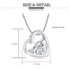 Pet Cremation Jewelry For Ashes Heart Urn Necklace For Ashes Dog Ashes Necklace