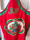 Adult Christmas Joy W  Animals Apron Handmade Vintage New Fabric