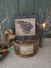 Primitive Antique Vintage Style Easter  Rabbit Old Hare Inn Tavern 1792 Sign