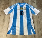 Argentina 2024 2025 Home Jersey Adidas  10 Lionel Messi Size Xl Kids 