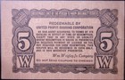 1930 S 5 Cent Fractional Note Wrigley s Gum Currency Crisp Au  1c  Start Auction