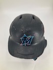 Lane Miami Marlins Team Issued Black Strauss Mach Carbon Helmet Size  Large