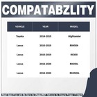 2pcs Rear Adjustable Camber Arm For Lexus Rx350 450 toyota Highlander 14-19