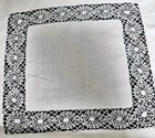 Vintage Antique Linen Teacloth Tablecloth With Hand Made Spider Web Lace  Zz620