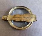 Vintage Brass Portable Magnifying Glass - Antique Collector s Item
