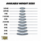 Extra-long Bottom Bouncers  1 2oz     6oz  Trolling Weights  Heavy-duty Design