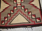 Navajo Rug Carpet Blanket Native American Indian Ganado 44x72 Eye Dazzler Vintag