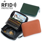 Women Genuine Leather Wallet Rfid Blocking Card Holder Case Travel Passport Bag