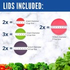 Replacement Lids For Pyrex Glass Containers 1-cup 2-cup 4-cup 7 Cup Round 9pcs