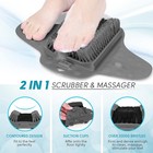 Shower Foot Scrubber Mat With Pumice Stone  Cleans  Exfoliates   Smooths Your   