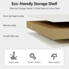 Double Wide Open Shelf Bookshelf  64 8  Indoor Furniture For Home Office white