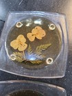 Vtg  Lucite Coasters W real Dried Florals Inside 1970s Set Of 6