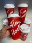 18 Oz Tim Hortons Reusable Cup - Canada Maple With White Lid