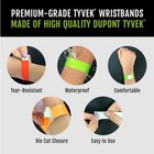 200 Wristco Tyvek Wristbands For Events  20-color Variety Pack     Tamper-proof De