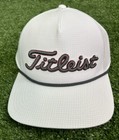 Titleist Cst Lightweight Snapback Rope Men s Golf Hat New White Dark Grey Maroon