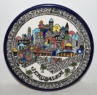 Lot Of 2 Israel Pottery Ceramic Jerusalem Holy Land Decorative Wall Plates