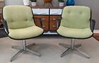Vintage Mid-century Modern Steelcase Pollock Style 451-322 Swivel Chairs