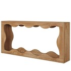 63    Solid Wood Console Table   Sculptural Modern Rustic Entryway Sofa Table