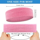 4 Pack Sweatbands Sports Headband For Men And Women  Moisture Wicking Pink 