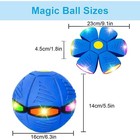 Blue Led Magic Ufo Flying Disc Ball Toy Kids Pets Pop Phlat  2 Pack