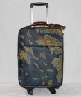 Patricia Nash 22  Spinner Vettore Trolley Luggage Suitcase Greek Map Nwt