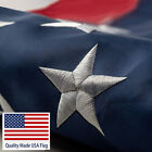 Us American Flag Heavy Duty Luxury Embroidered Stars Sewn Stripes Grommets Nylon