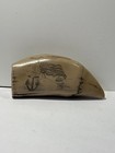 Resin Reproduction Of Sperm Whale Tooth Scrimshaw The Ship Barque Victoria