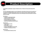 Ridesafer Portable Car Seat X-small Black Compact Travel Child Safety Booster