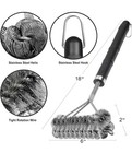 Grillart Grill Brush  wire   Helix  Combined Bbq Brush - 18  