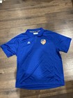 Adidas Fc Cincinnati Mls Blue Climalite Short Sleeve Polo Shirt Men   s Xl