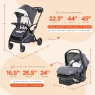 Baby Trend Sit N  Stand 5-in-1 Stroller   Ez-lift Plus Infant Car Seat  Magnolia