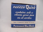 Parker Vintage Quink Bottled Ink--permanent Blue-black-4oz--full Bottle