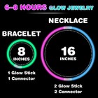 1000 Pcs Ultra Bright Glow Sticks  8 Inch Glow Sticks Bulk Party Pack  Light Up 