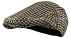 Traditional Herringbone Wool Tweed Plaid Newsboy Ivy Gatsby Hat Golf Hat Cabbie
