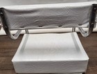 Vintage Child s Vinyl Padded Booster Seat With Metal Arms
