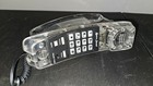 Vintage Lenoxx Sound Ph1400 Black Flashing Transparent Telephone Phone Retro