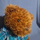 Fao Schwarz 16  Brown Teddy Bear Plush Plaid 2 Piece Pajamas Classic Toy