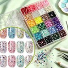 Flatback Rhinestone Kit Multi Colors Resin Gems Bedazzling Crafts Nail Art Decor