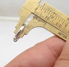 14mm X 3mm Shiny Spring Ring Senora Clasp Real 14k White Gold 1 6gr