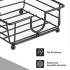 Metal Napkin Holder - Modern Napkin Organizer Silver 7 5 X 7 5 X 4 Inch Non-s   