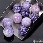 Wholesale 10 Pcs Natural Lepidolite Crystal Mini Sphere 15mm -20mm Gemstone Ball