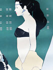 Very Rare Signed Patrick Nagel Limited Edition Serigraph  Great Dane A p