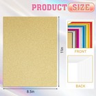 60 Sheets Glitter Paper  8 5  X 11  Shimmering Paper 15 Colors 12