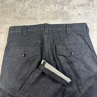 Vintage Selvedge Denim Jeans Mens 34x28 Black Baggy Raw Japanese 90s