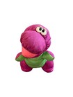 Vintage 1992 Fisher Price Puffalumps Dino Roars Purple 12  T-rex Dinosaur Plush